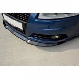 Maxton Front Splitter Audi A6 S-Line C6 Gloss Black, A6/RS6 4F C6