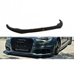 Maxton Front Splitter V.1 Audi S6 / A6 S-Line C7 Gloss Black, A6/S6/RS6 4G C7 