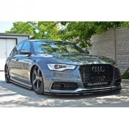 Maxton Front Splitter V.1 Audi S6 / A6 S-Line C7 Gloss Black, A6/S6/RS6 4G C7 