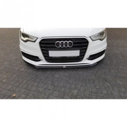 Maxton Front Splitter V.2 Audi S6 / A6 S-Line C7 Gloss Black, A6/S6/RS6 4G C7 