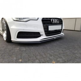 Maxton Front Splitter V.2 Audi S6 / A6 S-Line C7 Gloss Black, A6/S6/RS6 4G C7 