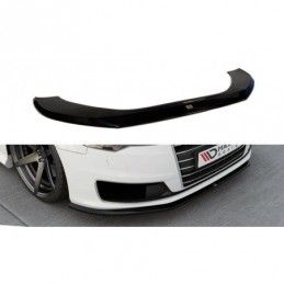 Maxton Front Splitter Audi A6 Ultra C7 FL Gloss Black, A6/S6/RS6 4G C7 