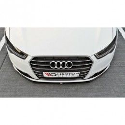 Maxton Front Splitter Audi A6 Ultra C7 FL Gloss Black, A6/S6/RS6 4G C7 