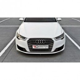 Maxton Front Splitter Audi A6 Ultra C7 FL Gloss Black, A6/S6/RS6 4G C7 