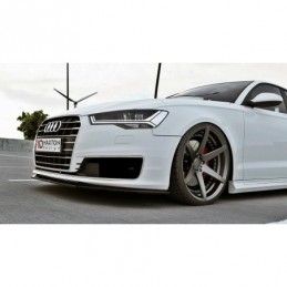 Maxton Front Splitter Audi A6 Ultra C7 FL Gloss Black, A6/S6/RS6 4G C7 