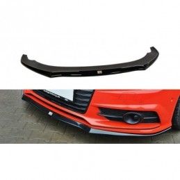 Maxton Front Splitter Audi S7 / A7 S-Line C7 FL Gloss Black, A7/ S7 / RS7 - C7