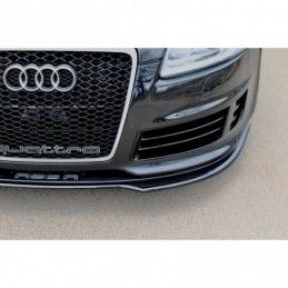 Maxton FRONT SPLITTER AUDI RS6 C6 Gloss Black, A6/RS6 4F C6