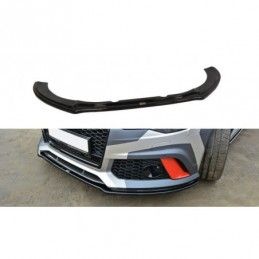 Maxton Front Splitter V.1 Audi RS6 C7 / C7 FL Gloss Black, A6/S6/RS6 4G C7 