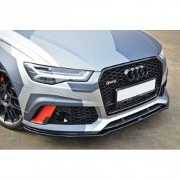 Maxton Front Splitter V.1 Audi RS6 C7 / C7 FL Gloss Black, A6/S6/RS6 4G C7 