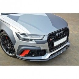 Maxton Front Splitter V.2 Audi RS6 C7 / C7 FL Gloss Black, A6/S6/RS6 4G C7 