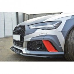 Maxton Front Splitter V.2 Audi RS6 C7 / C7 FL Gloss Black, A6/S6/RS6 4G C7 