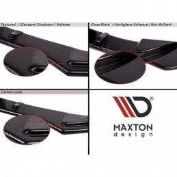 Maxton Front Splitter Audi S4 / A4 S-Line B8 Gloss Black, A4/S4 B8