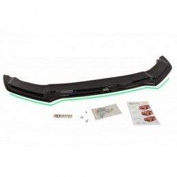 Maxton Front Splitter V.2 Audi TT RS 8J Gloss Black, TT 8J