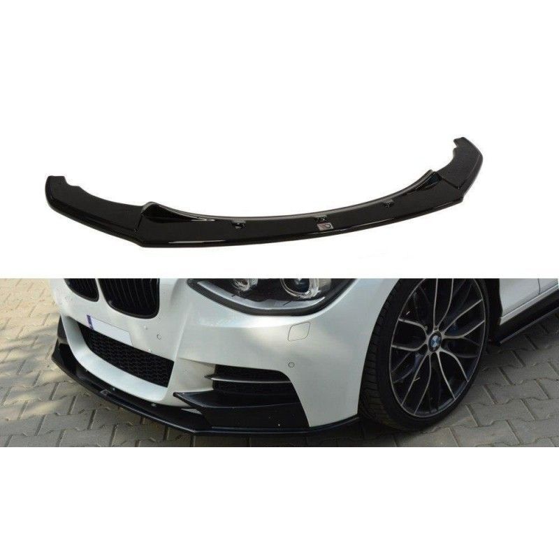 Maxton FRONT SPLITTER BMW 1 F20/F21 M-Power (PREFACE) Gloss Black, Serie 1 F20/ F21