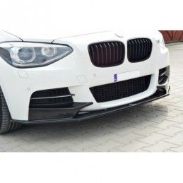 Maxton FRONT SPLITTER BMW 1 F20/F21 M-Power (PREFACE) Gloss Black, Serie 1 F20/ F21