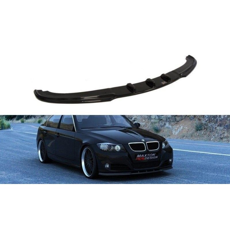 Maxton FRONT SPLITTER V.1 BMW 3 E90 / E91 (FACELIFT MODEL) Gloss Black, Serie 3 E90/ E91