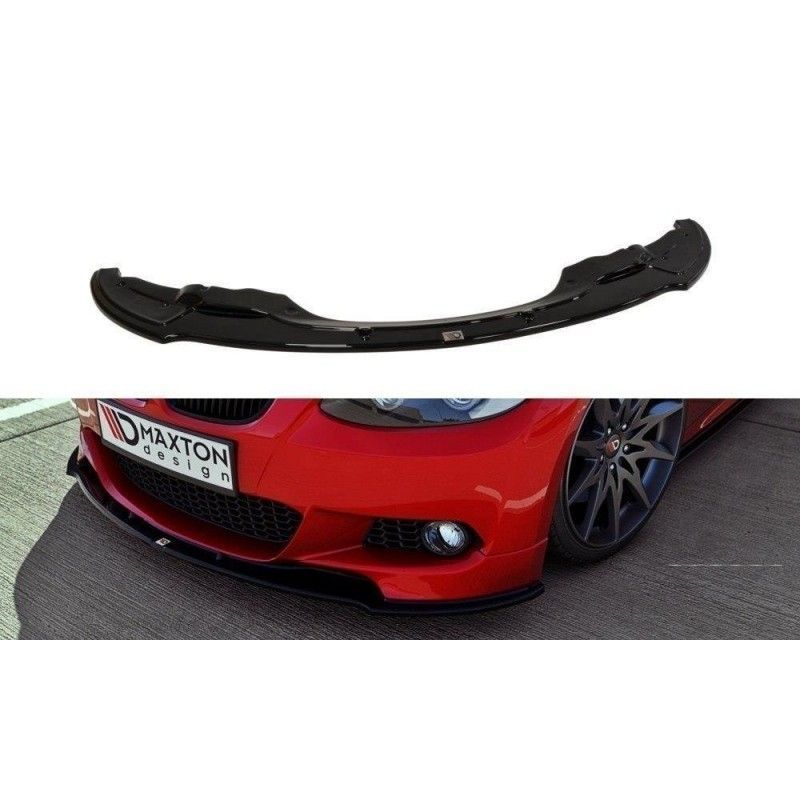 Maxton FRONT SPLITTER for BMW 3 E92 MPACK (PREFACE MODEL fits M Performance splitters) Gloss Black, Serie 3 E92/ E93/ M3