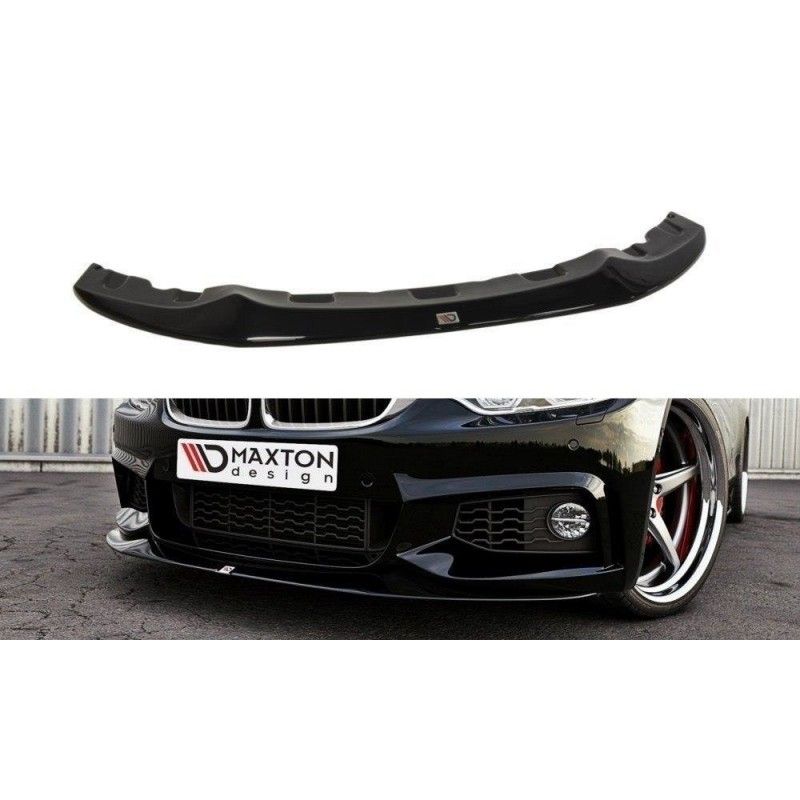 Maxton FRONT SPLITTER v.2 for BMW 4 F32 M-PACK (GTS-look) Gloss Black, Serie 4 F32/ M4