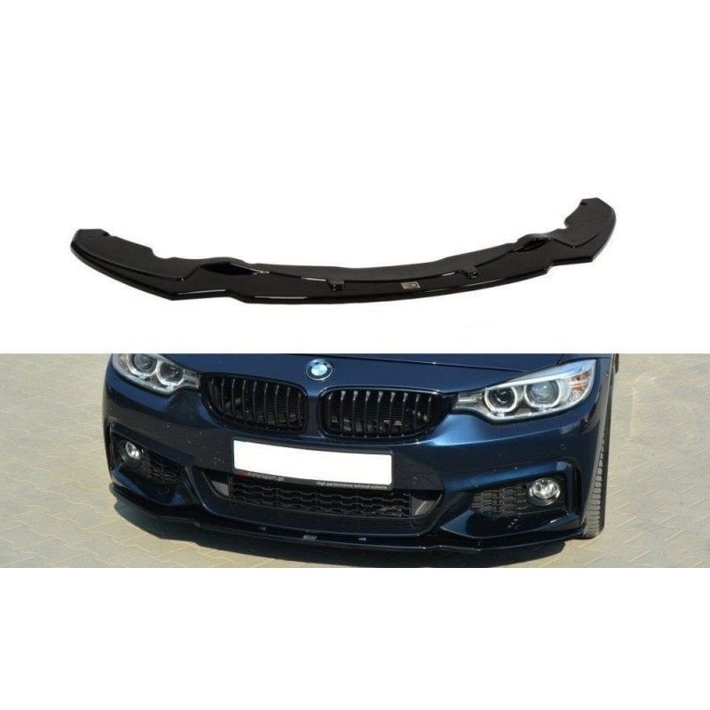 Maxton FRONT SPLITTER v.1 for BMW 4 F32 M-PACK Gloss Black, Serie 4 F32/ M4 Maxton FRONT SPLITTER v.1 for BMW 4 F32 M-PACK Gloss Black, Serie 4 F32/ M4