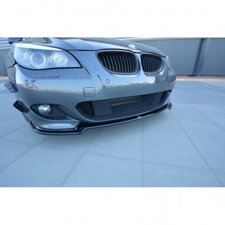 Maxton FRONT SPLITTER for BMW 5 E60/61 M-PACK Gloss Black, Serie 5 E60/ E61