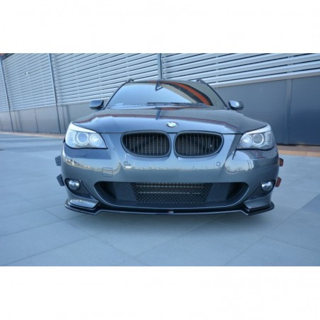 Maxton FRONT SPLITTER for BMW 5 E60/61 M-PACK Gloss Black, Serie 5 E60/ E61