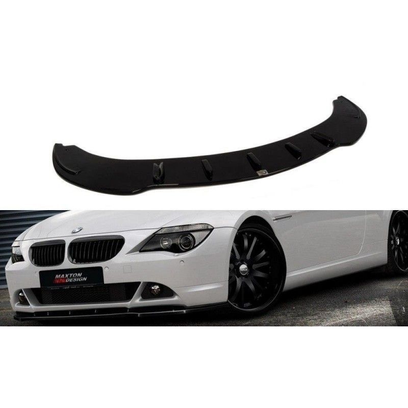 Maxton FRONT SPLITTER BMW 6 E63 / E64 (PREFACE MODEL) v.1 Gloss Black, Serie 6 E63/ E64/ M6