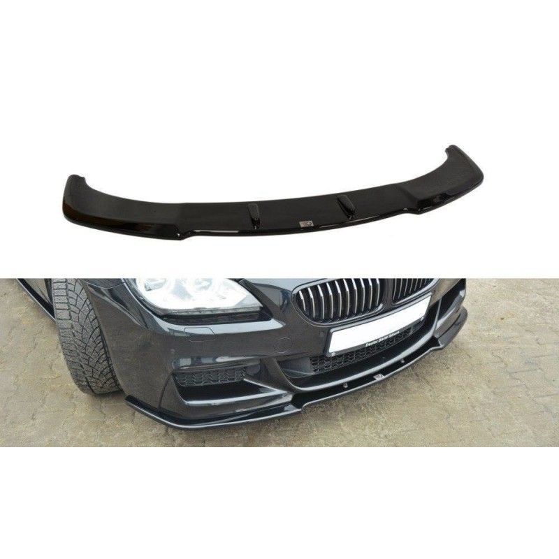 Maxton FRONT SPLITTER for BMW 6 Gran Coupé MPACK Gloss Black, Serie 6 F06/ F12/ F13