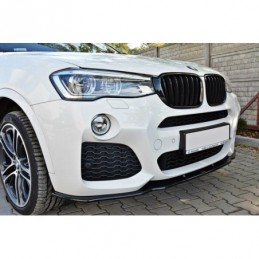 Maxton FRONT SPLITTER for BMW X4 M-PACK Gloss Black, X4 G02