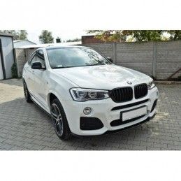 Maxton FRONT SPLITTER for BMW X4 M-PACK Gloss Black, X4 G02