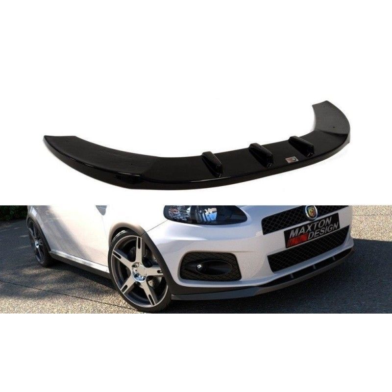 Maxton FRONT SPLITTER V.1 FIAT GRANDE PUNTO ABARTH Gloss Black, Grande Punto