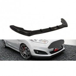 Maxton Front Splitter Ford Fiesta Mk7 FL Gloss Black, Fiesta Mk7 / 7.5