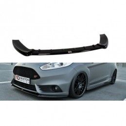 Maxton Front Splitter (Cupra) Ford Fiesta ST Mk7 FL Gloss Black, Fiesta Mk7 / 7.5