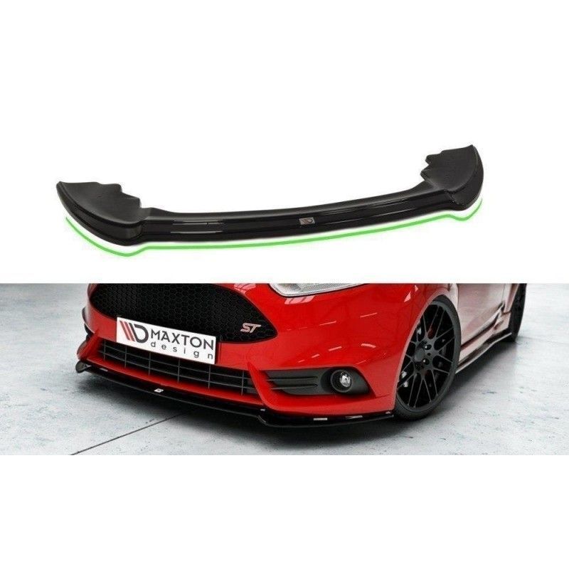 Maxton Front Splitter V.3 Ford Fiesta ST Mk7 FL Gloss Black, Fiesta Mk7 / 7.5