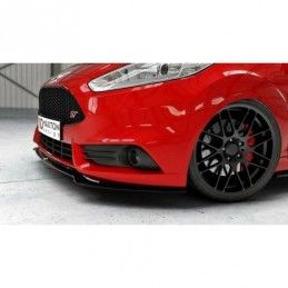 Maxton Front Splitter V.3 Ford Fiesta ST Mk7 FL Gloss Black, Fiesta Mk7 / 7.5