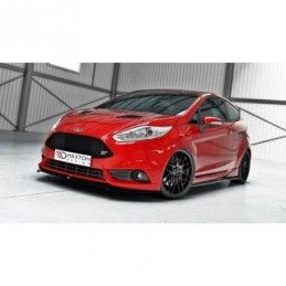 Maxton Front Splitter V.3 Ford Fiesta ST Mk7 FL Gloss Black, Fiesta Mk7 / 7.5