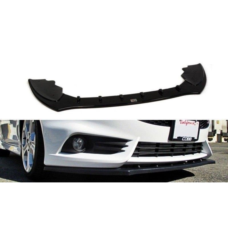 Maxton Front Splitter V.1 Ford Fiesta ST Mk7 FL Gloss Black, Fiesta Mk7 / 7.5