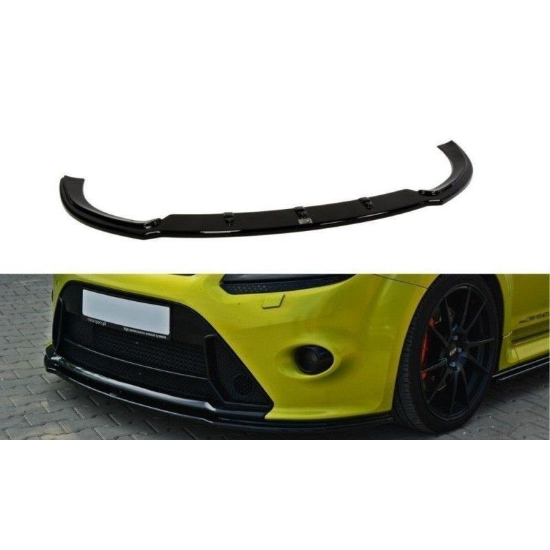 Maxton Front Splitter V.2 Ford Focus RS Mk2 Gloss Black, Focus Mk2 / 2.5 / ST / RS