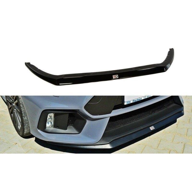 Maxton Front Splitter V.2 Ford Focus RS Mk3 Gloss Black, Focus Mk3 / 3.5 / ST / RS