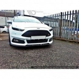 Maxton Front Splitter V.1 Ford Focus ST Mk3 FL Gloss Black, Focus Mk3 / 3.5 / ST / RS