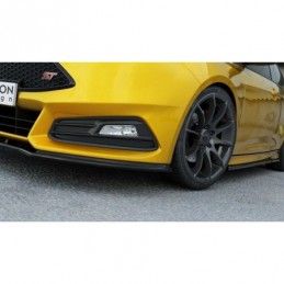 Maxton Front Splitter V.1 Ford Focus ST Mk3 FL Gloss Black, Focus Mk3 / 3.5 / ST / RS