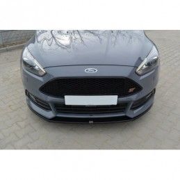 Maxton Front Splitter V.2 Ford Focus ST Mk3 FL Gloss Black, Focus Mk3 / 3.5 / ST / RS