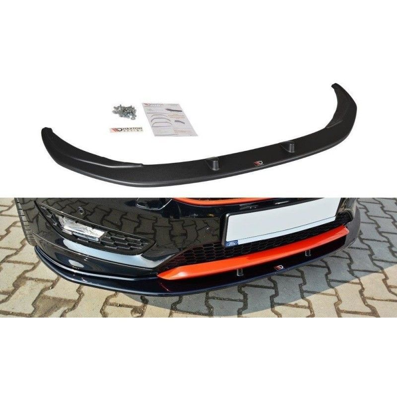 Maxton Front Splitter V.1 Ford Focus ST-Line Mk3 FL Gloss Black, Focus Mk3 / 3.5 / ST / RS