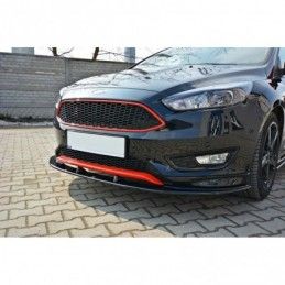 Maxton Front Splitter V.1 Ford Focus ST-Line Mk3 FL Gloss Black, Focus Mk3 / 3.5 / ST / RS