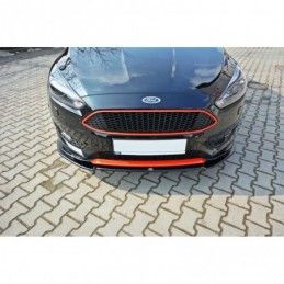 Maxton Front Splitter V.2 Ford Focus ST-Line Mk3 FL Gloss Black, Focus Mk3 / 3.5 / ST / RS