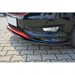 Maxton Front Splitter V.2 Ford Focus ST-Line Mk3 FL Gloss Black, Focus Mk3 / 3.5 / ST / RS