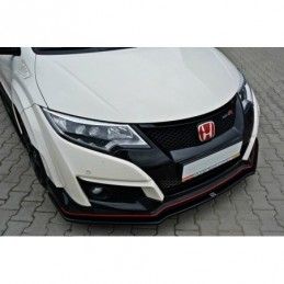 Maxton FRONT SPLITTER v.1 HONDA CIVIC IX TYPE R Gloss Black, CIVIC