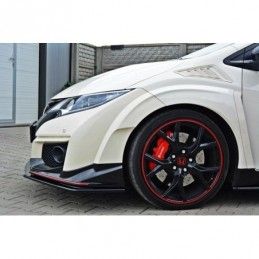 Maxton FRONT SPLITTER v.1 HONDA CIVIC IX TYPE R Gloss Black, CIVIC