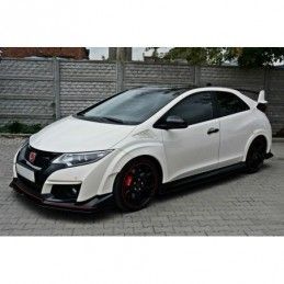 Maxton FRONT SPLITTER v.1 HONDA CIVIC IX TYPE R Gloss Black, CIVIC