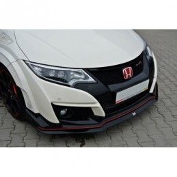 Maxton FRONT SPLITTER v.2 HONDA CIVIC IX TYPE R Gloss Black, CIVIC