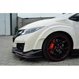 Maxton FRONT SPLITTER v.2 HONDA CIVIC IX TYPE R Gloss Black, CIVIC